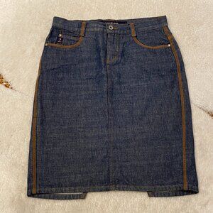 Rare Vintage Guess 100% Cotton Denim Skirt – Size 27